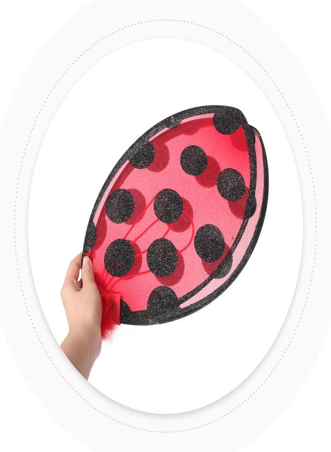minkissy Foldable Ladybug Wings for Kids 26.77 Inch Red Insect Costume Accessory Lightweight Dress up Prop for Halloween and Parties - Image 4